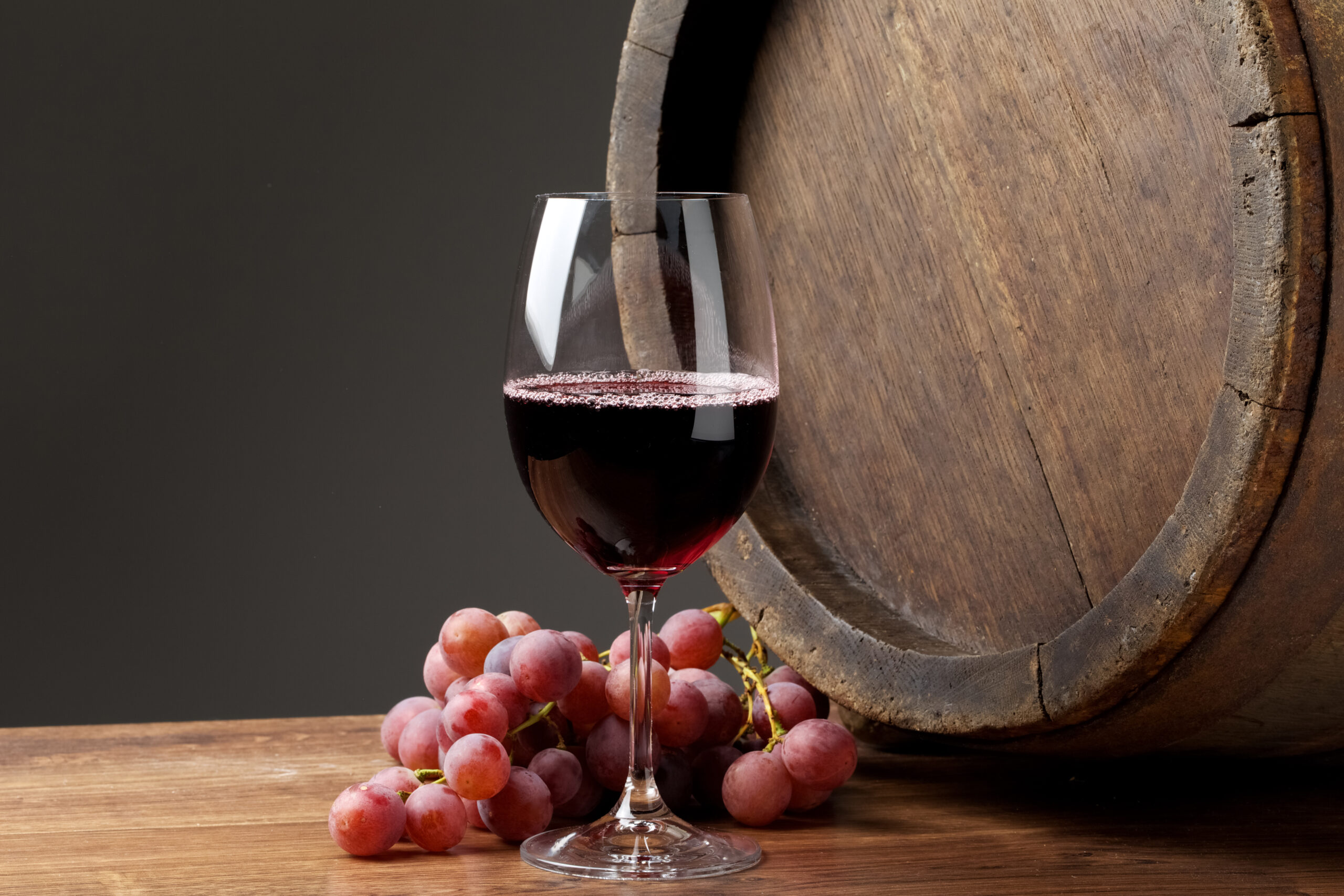 Wine with barrel